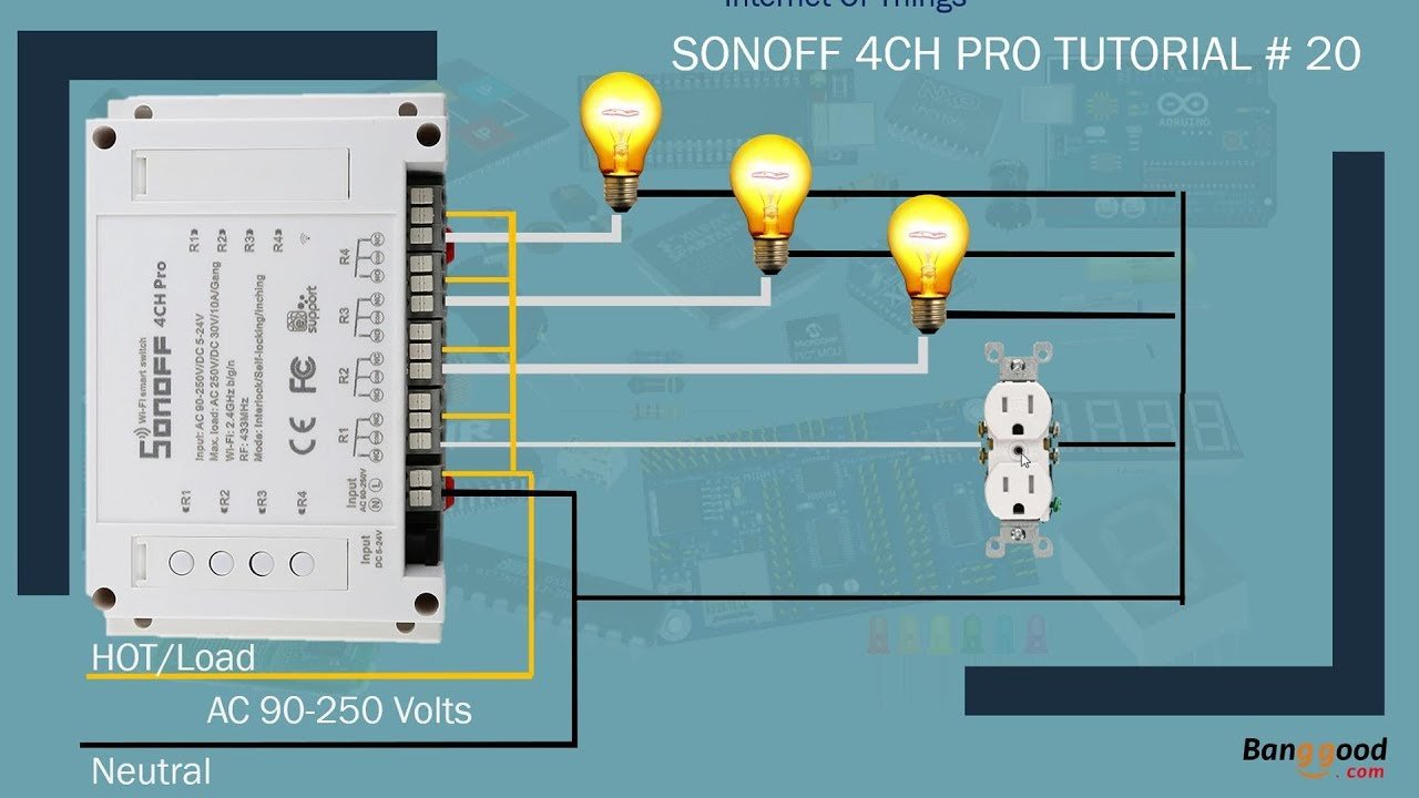 Sonoff 4Ch ProR3 Wi-Fi and RF Switch (220V and 12-24 V) - Image 10