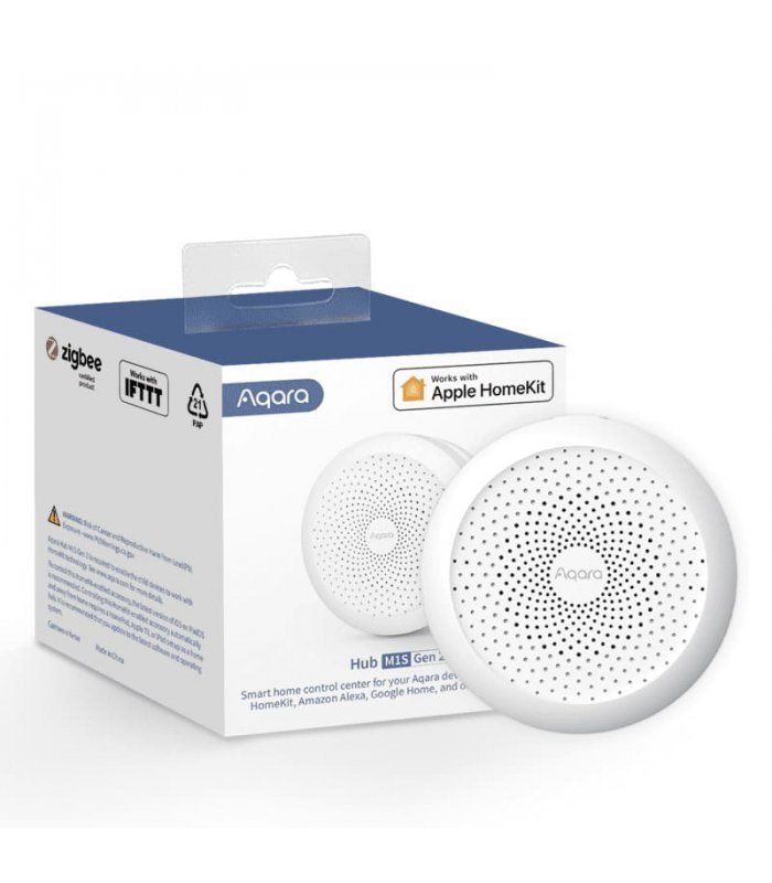 Aqara M1S Gen 2 Hub (Zigbee hub with built-in speaker and LED) - Works with HomeKit