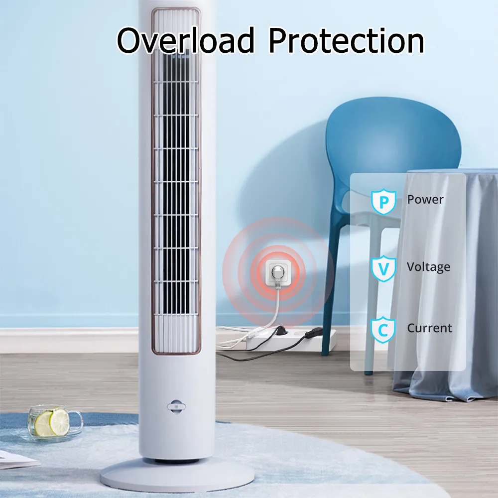 eWeLink 2 Pin Smart Adaptor 20A with Power Monitoring - Image 2